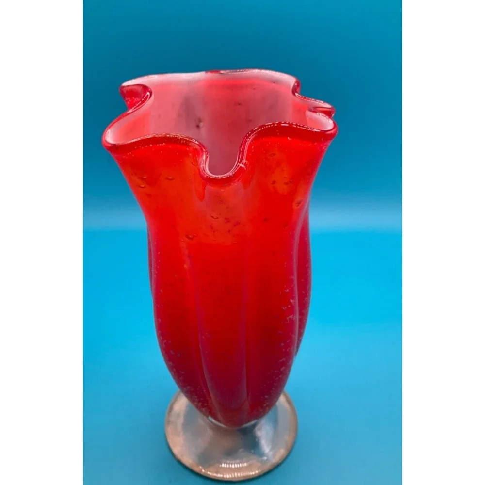 Vintage Artglass Vase‎ 6.5